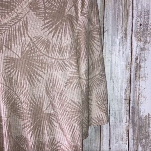 Zara Sheer Palm Leaf Blouse - Picture 2 of 4